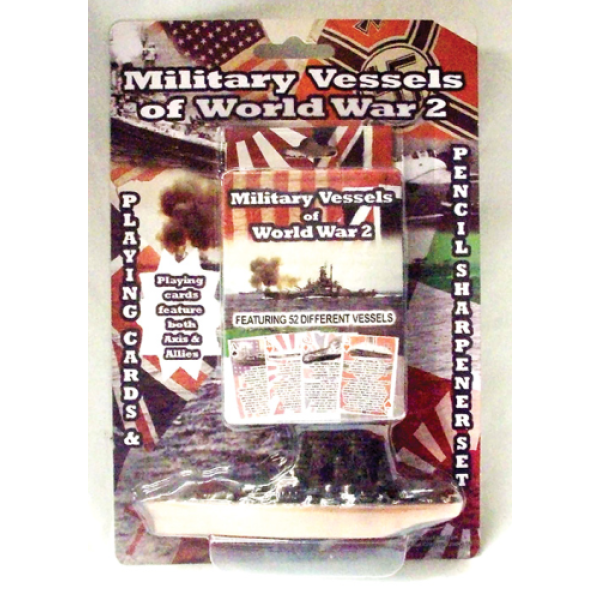 Battleship and Playing Cards Set - Military Vessels of World War 2