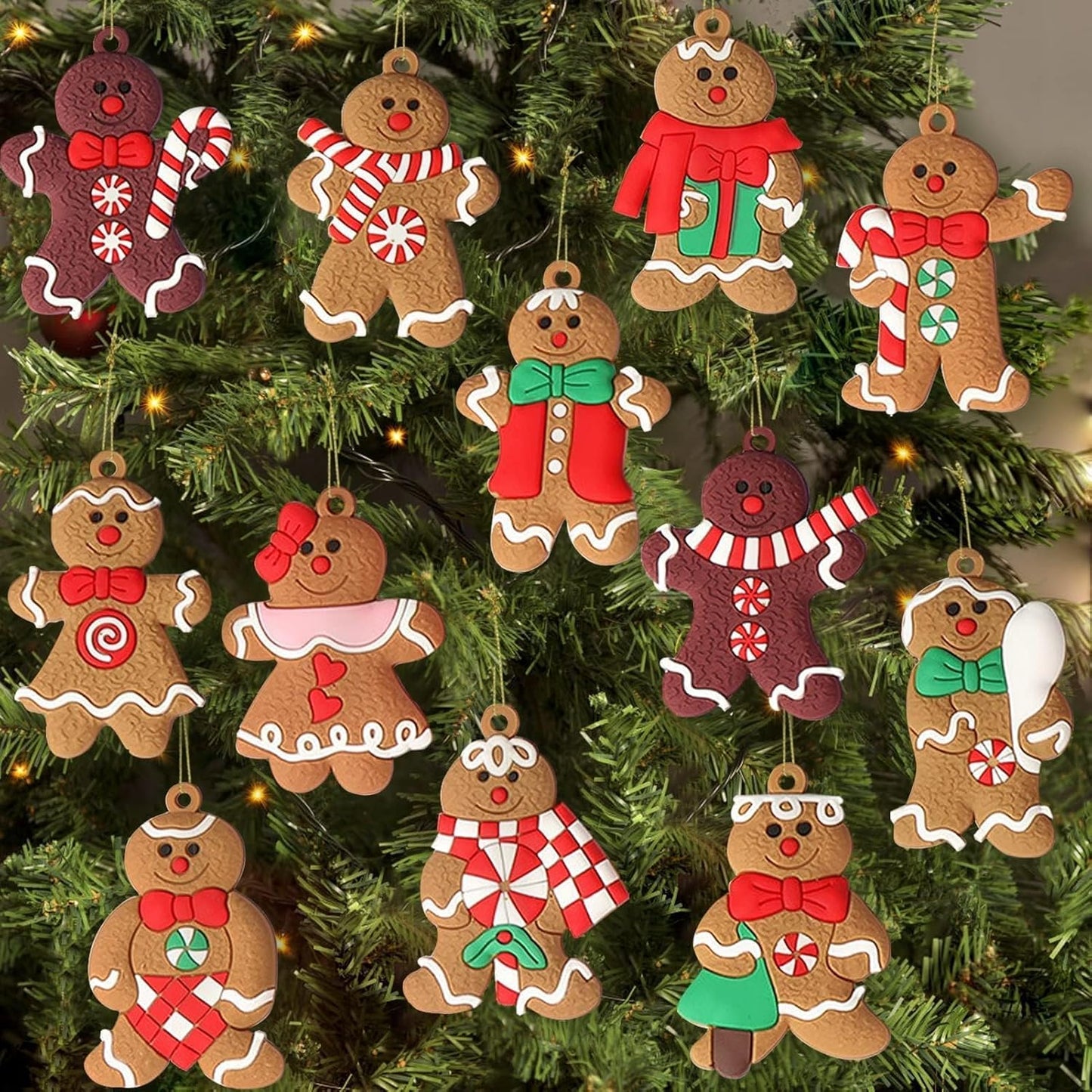 Rubber Gingerbread Man Ornament