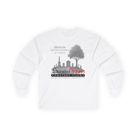 20th Annual Saints & Sinners Cemetery Tours Shirt (Cotton Long Sleeve Shirt)