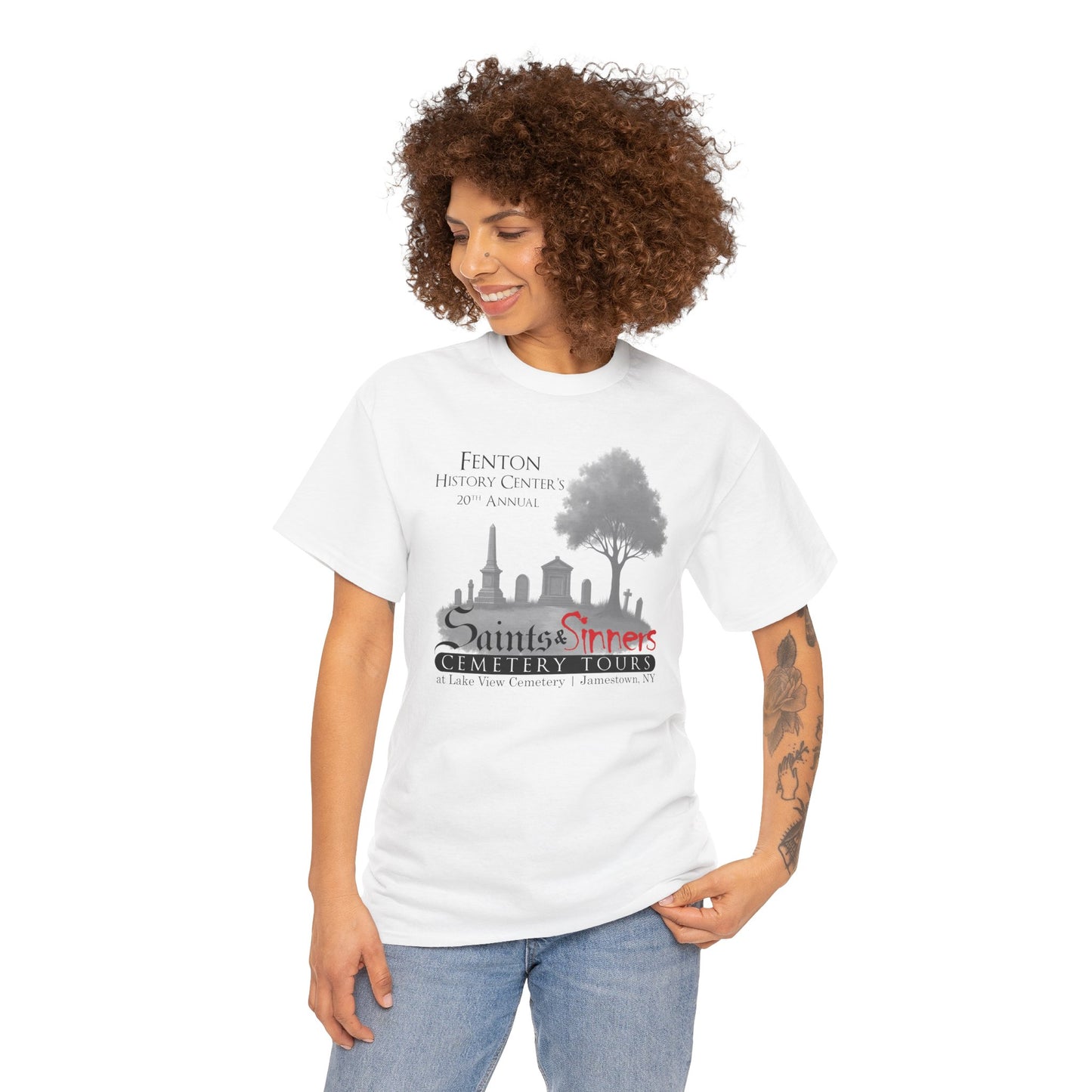 20th Annual Saints & Sinners Cemetery Tours (Cotton T-shirt)