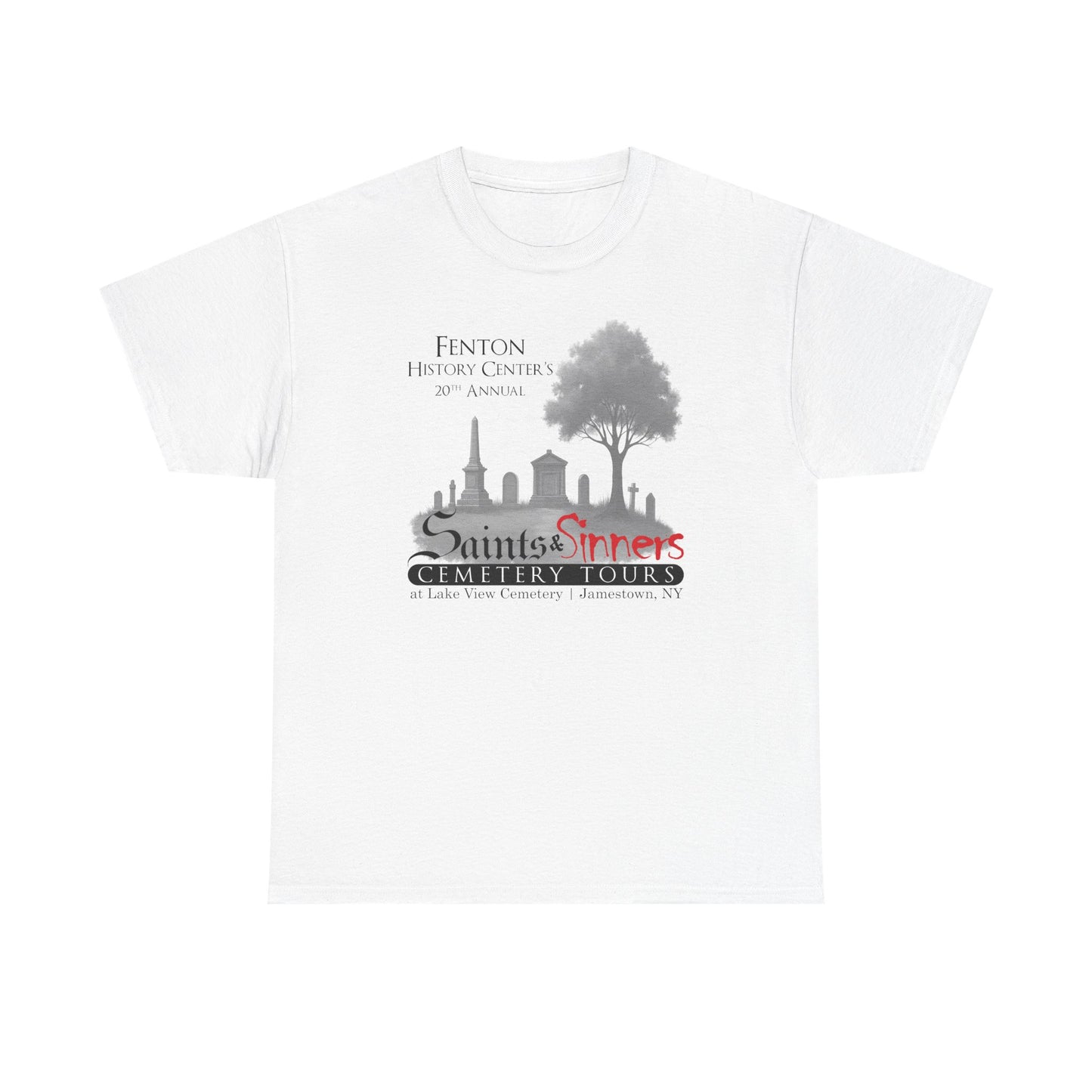 20th Annual Saints & Sinners Cemetery Tours (Cotton T-shirt)