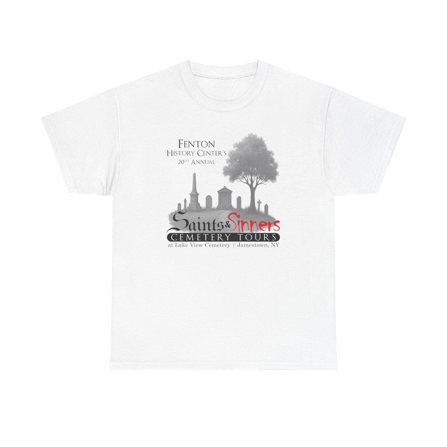 20th Annual Saints & Sinners Cemetery Tours (Cotton T-shirt)