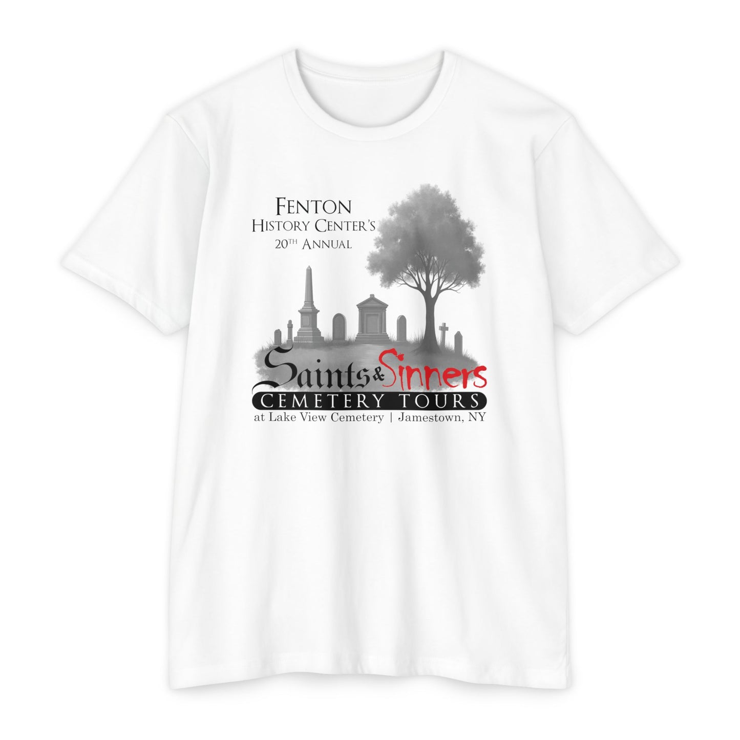 20th Annual Saints & Sinners Cemetery Tours (60C/40P T-shirt)