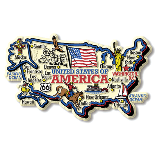 USA Icons Magnet