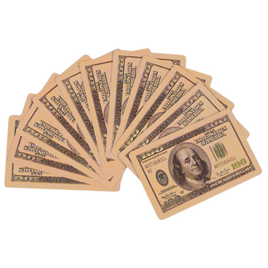 $100 Bill Playing Cards