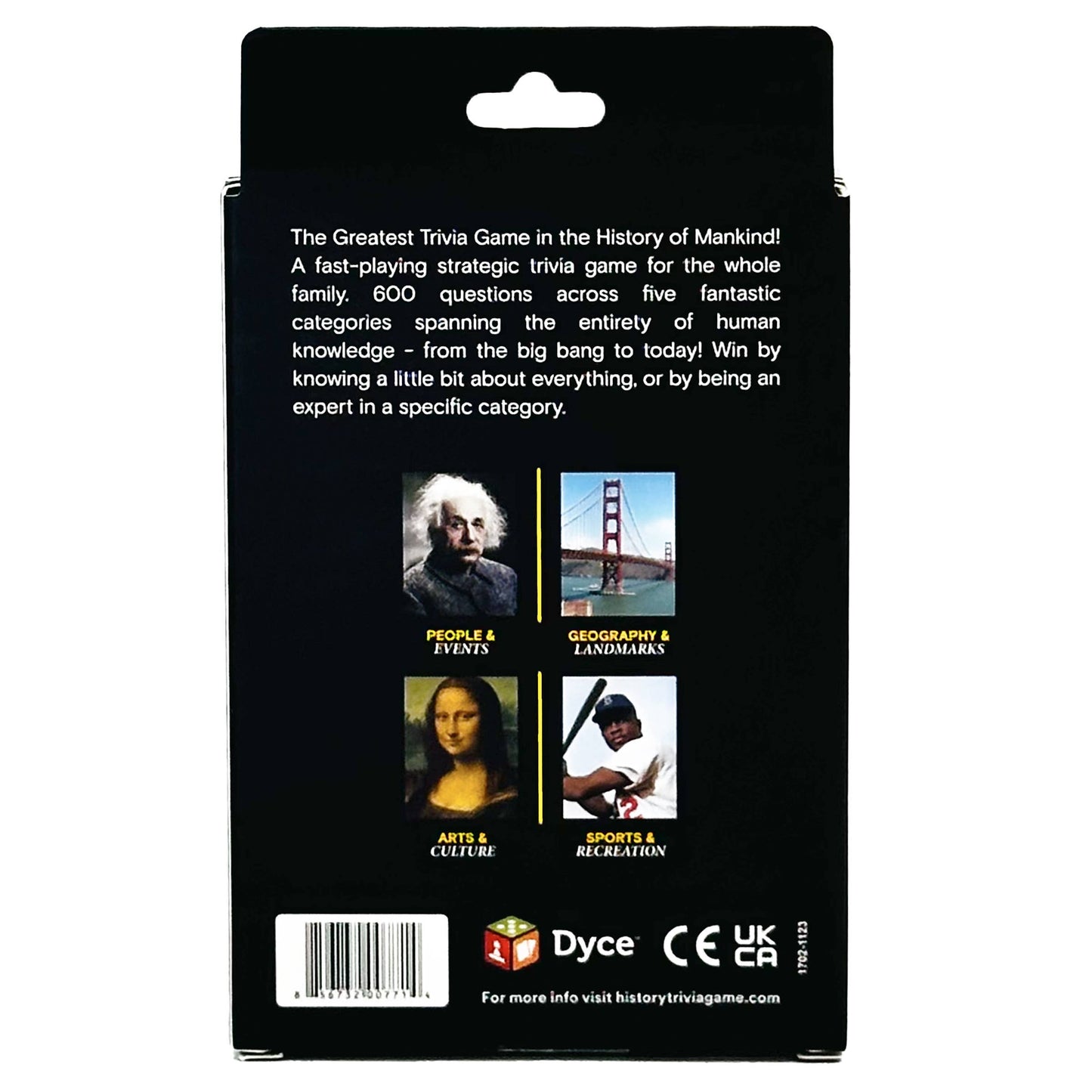 HISTORY TRIVIA GAME | ON-THE-GO EDITION: Tuck Box